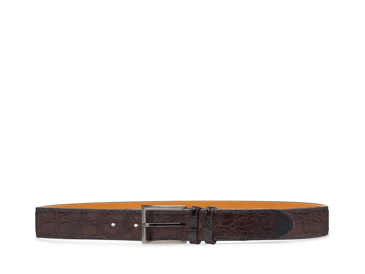 Eastwood Crocodile Belt (Brown)