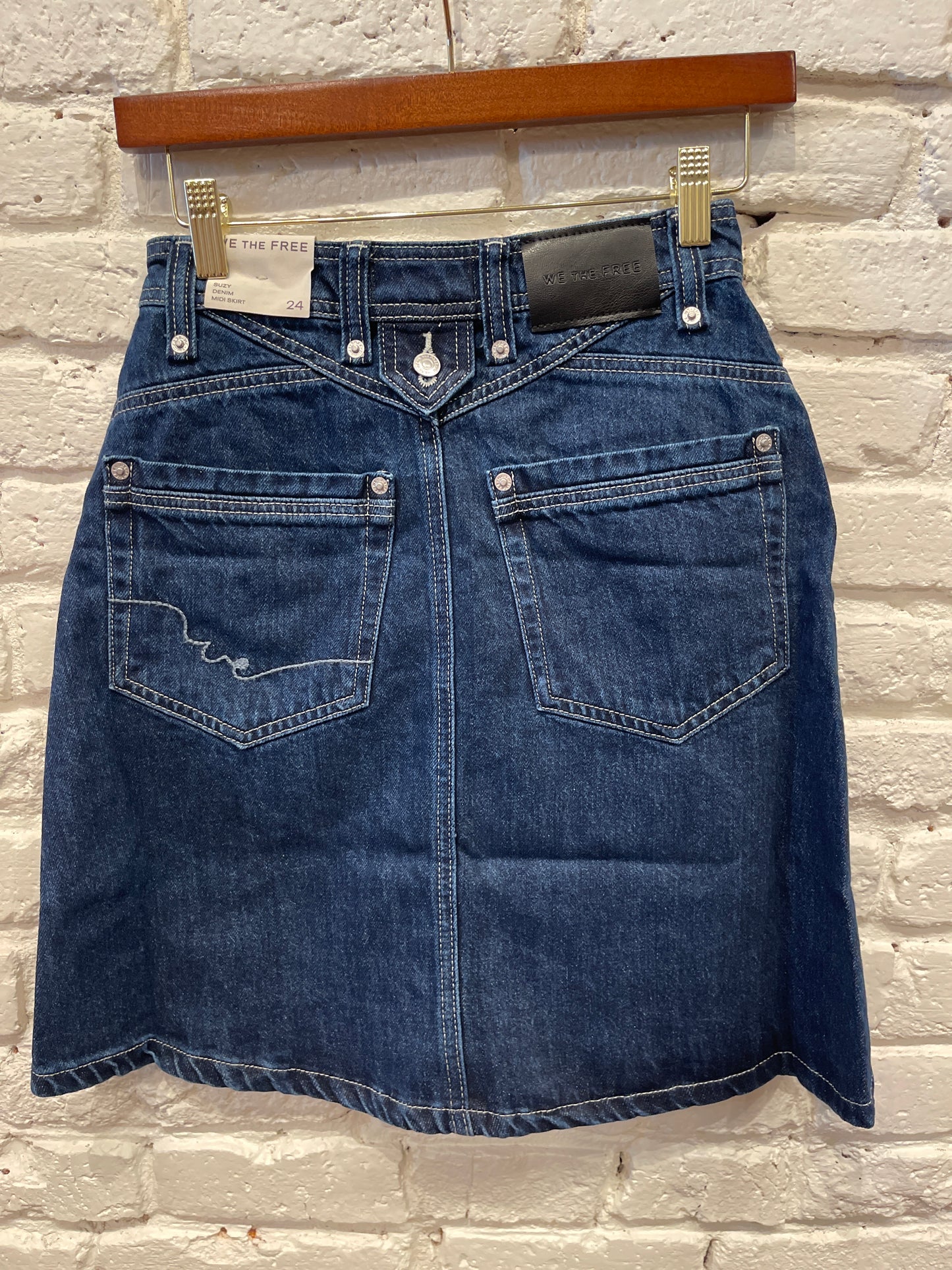 SUZY DENIM MIDI BLUE CRUSH