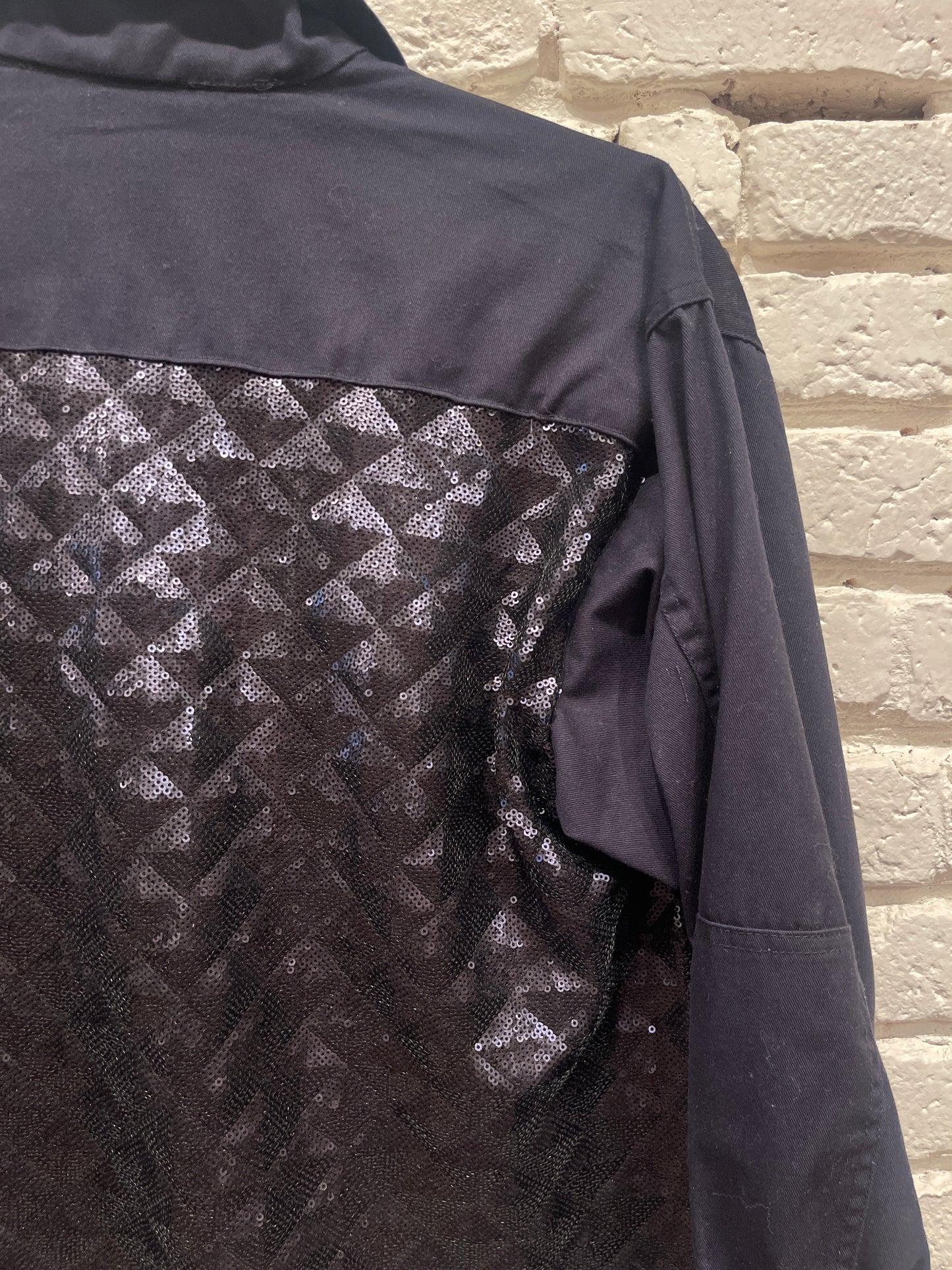 NAVY APPLIQUÉ JACKET
