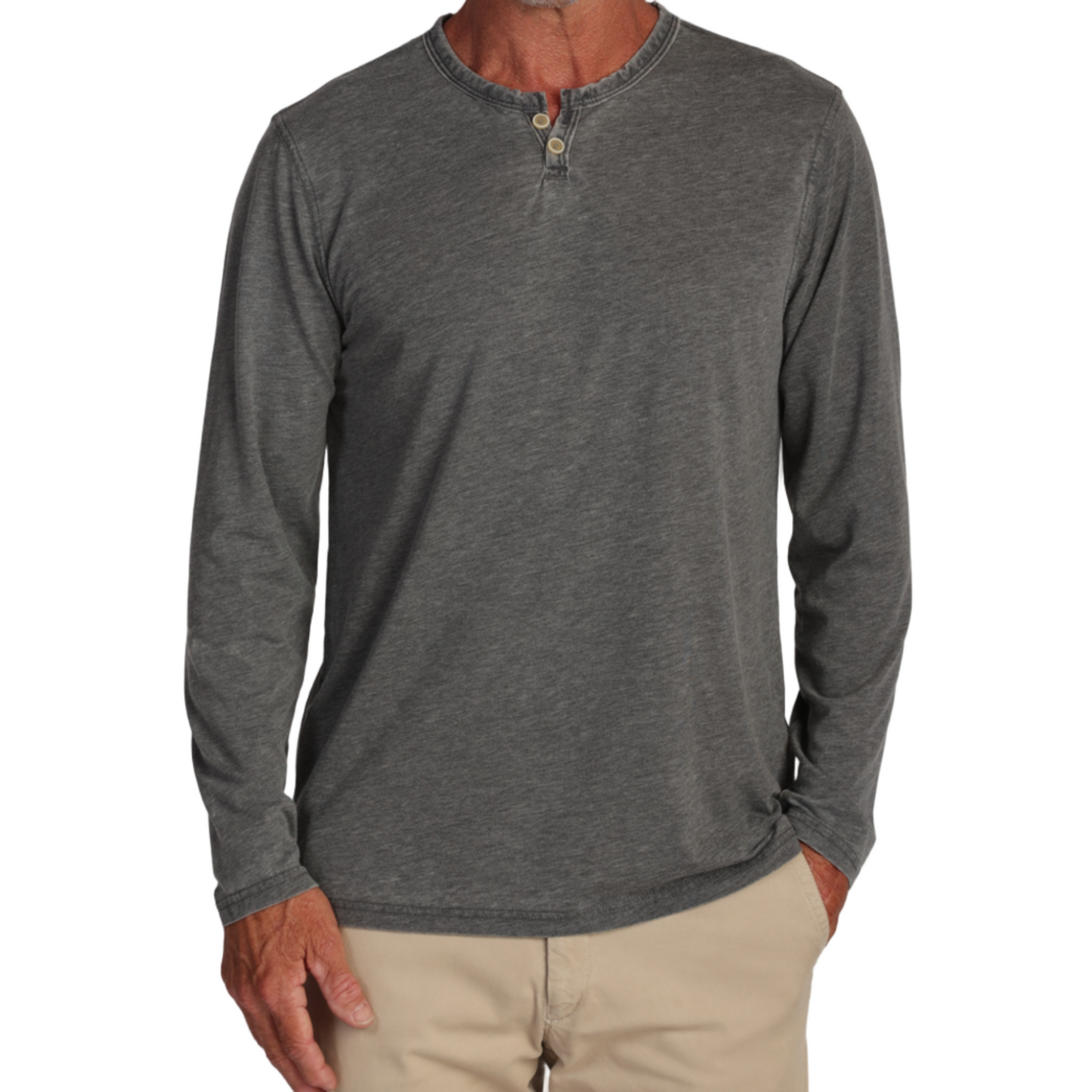 Bowery Burnout Long Sleeve Tee (Carbon)