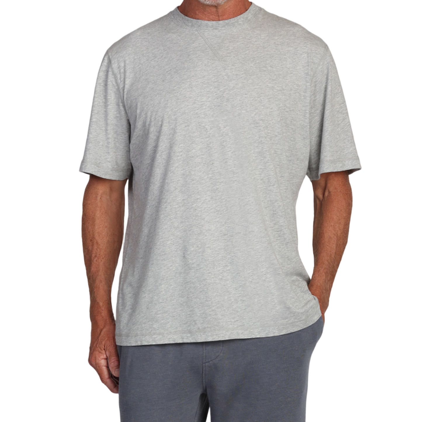 Secret Wash Cotton Sleep Tee (Heather Grey)