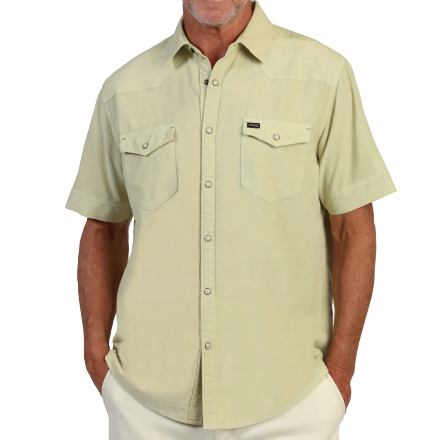 Baby Cord Western Shirt (Light Stone)