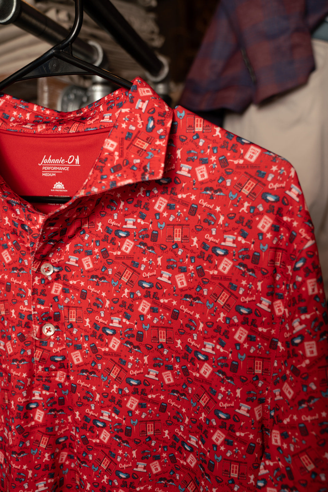 Destination Oxford Polo (Malibu Red)