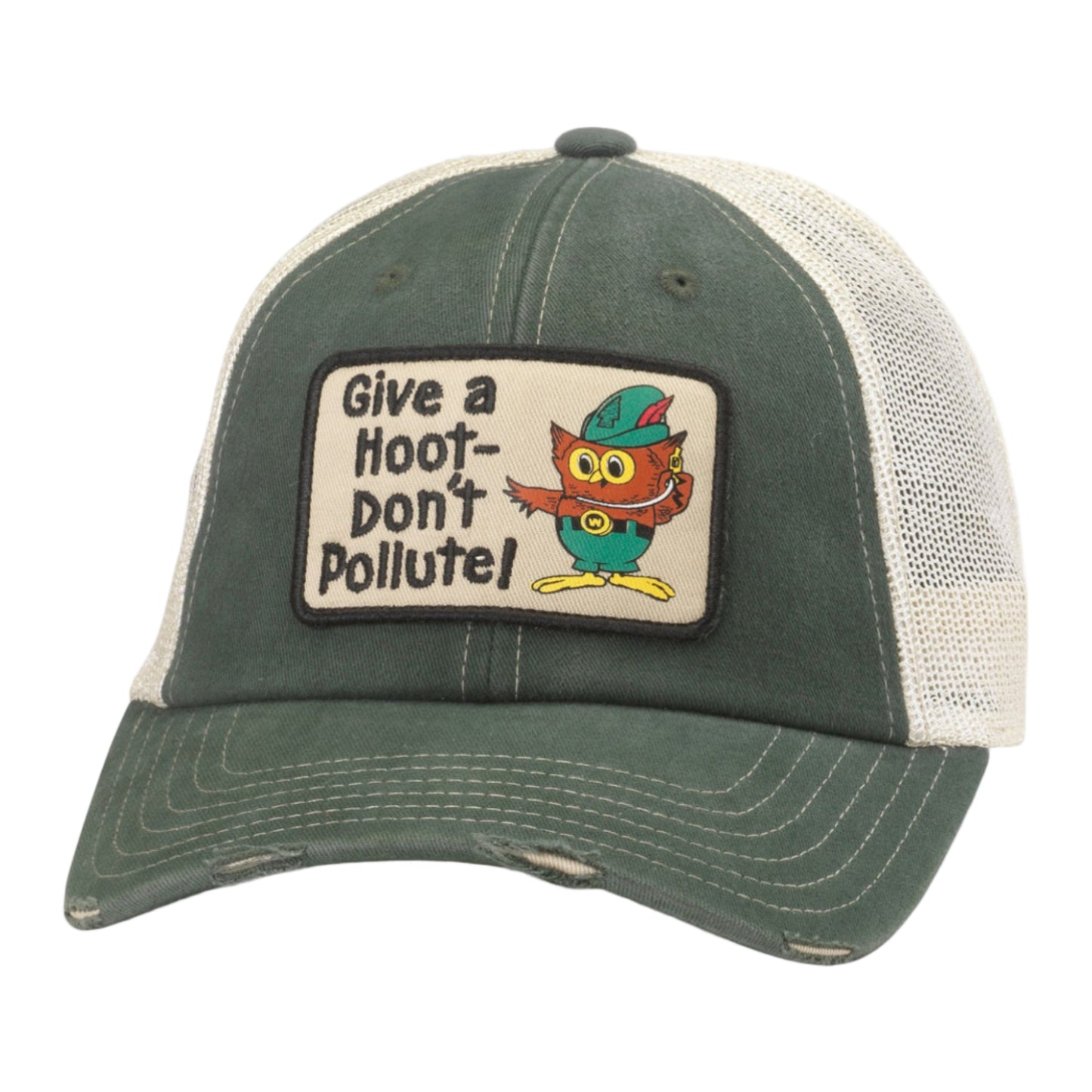 Orville Hat - Woodsy Owl (Stone/Green)