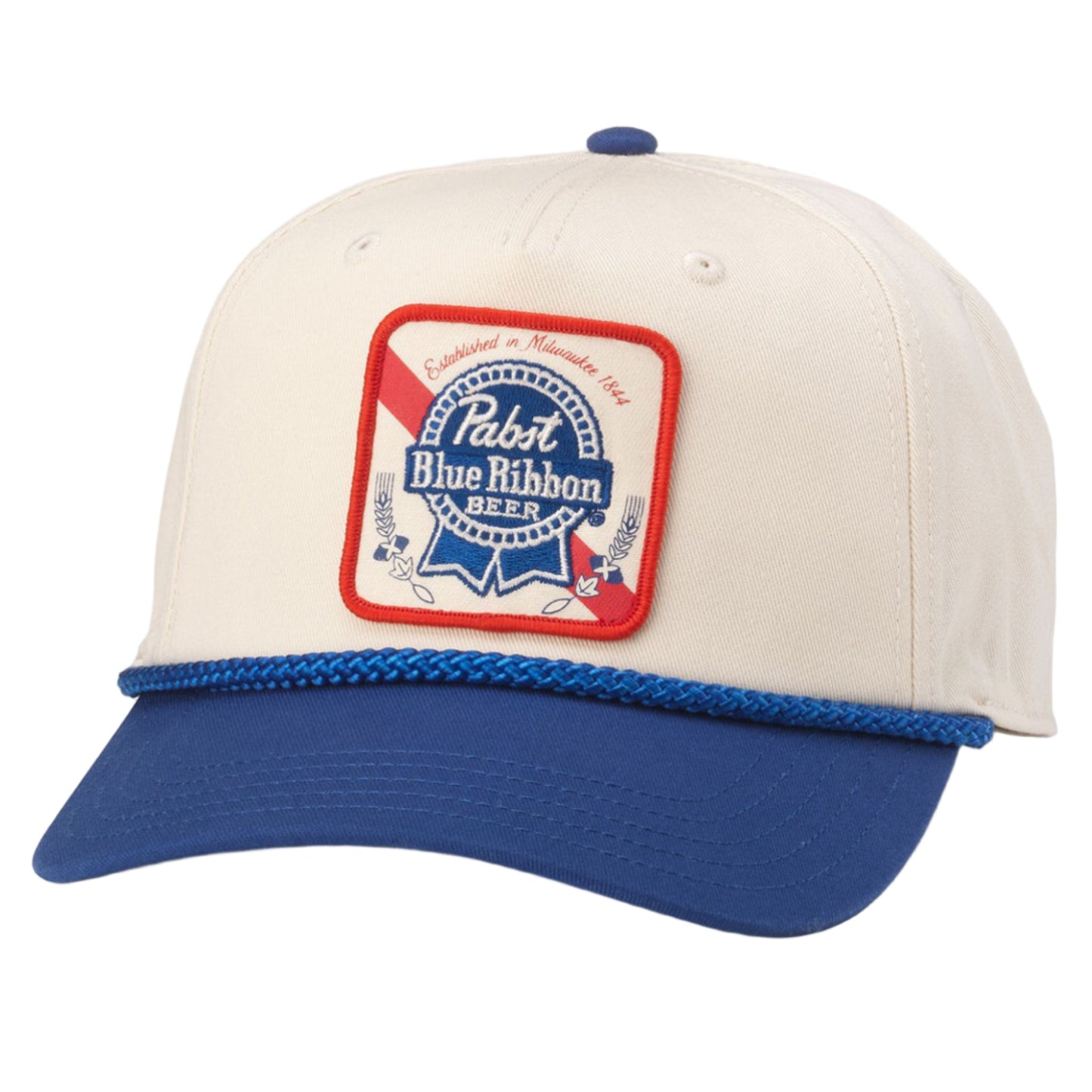 Roscoe Hat - Pabst Blue Ribbon (Ivory/Roayl)