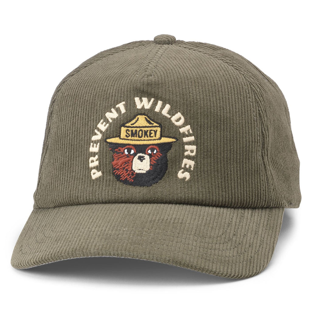 Roscoe Corduroy Hat - Smokey Bear (Olive)