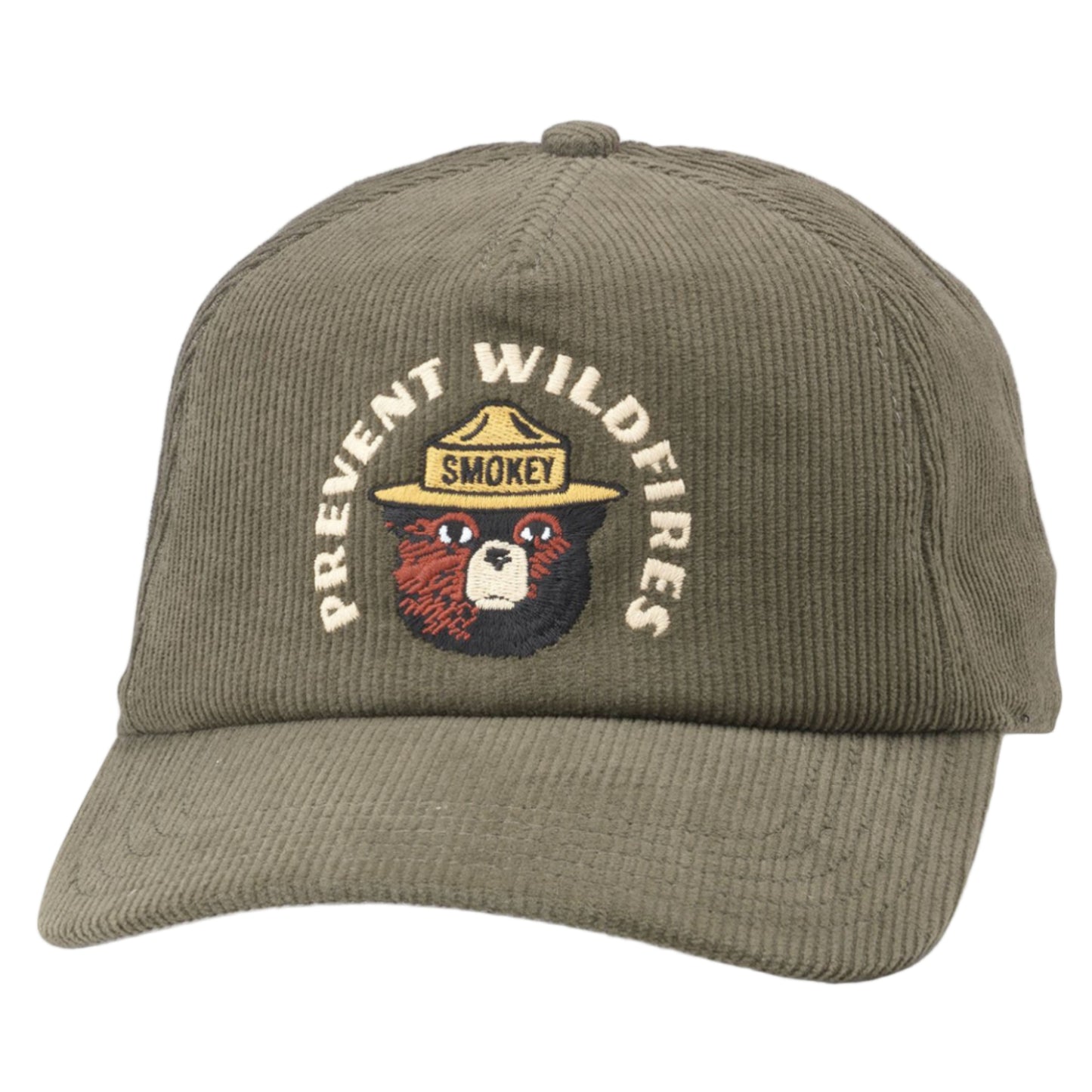 Roscoe Corduroy Hat - Smokey Bear (Olive)