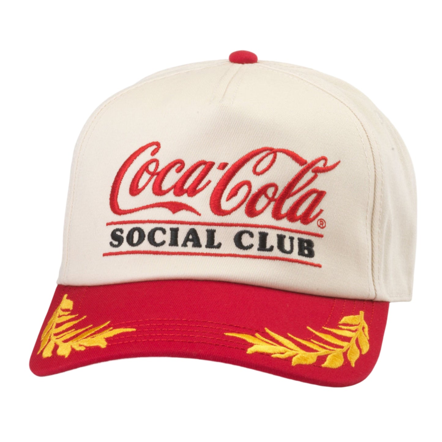 Club Captain Hat - Coca-Cola Social Club (Ivory/Red)