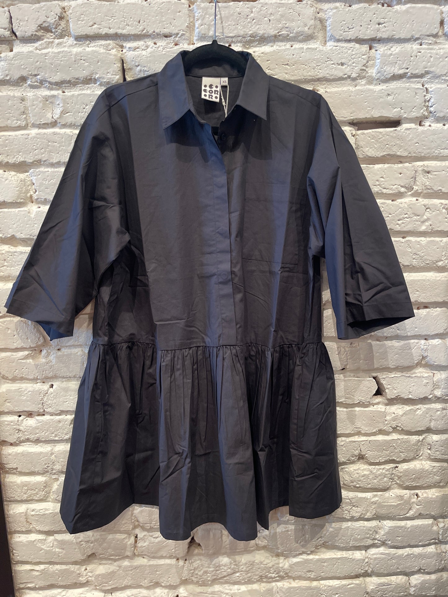 SHIRT DRESS BLACK