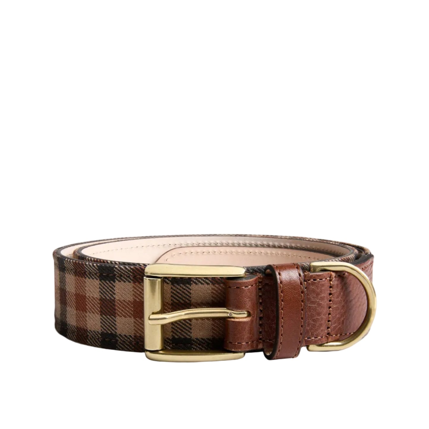 Check Belt No. 355 (Vintage Chestnut)