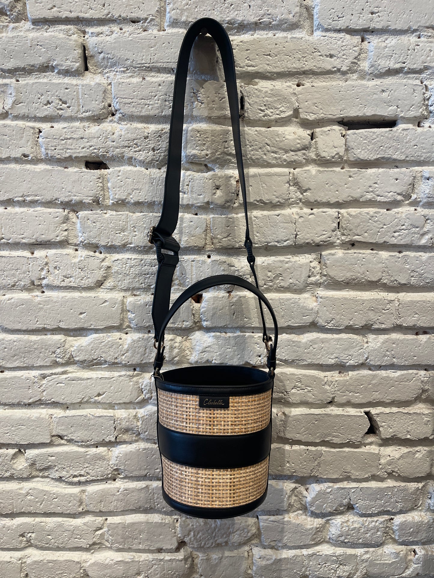 EMERY RATTAN BUCKET BAG