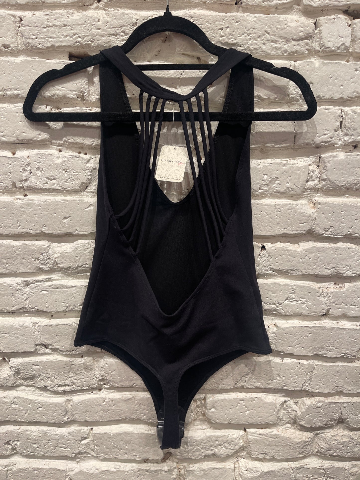 SYDNEY HALTER BODYSUIT BLACK