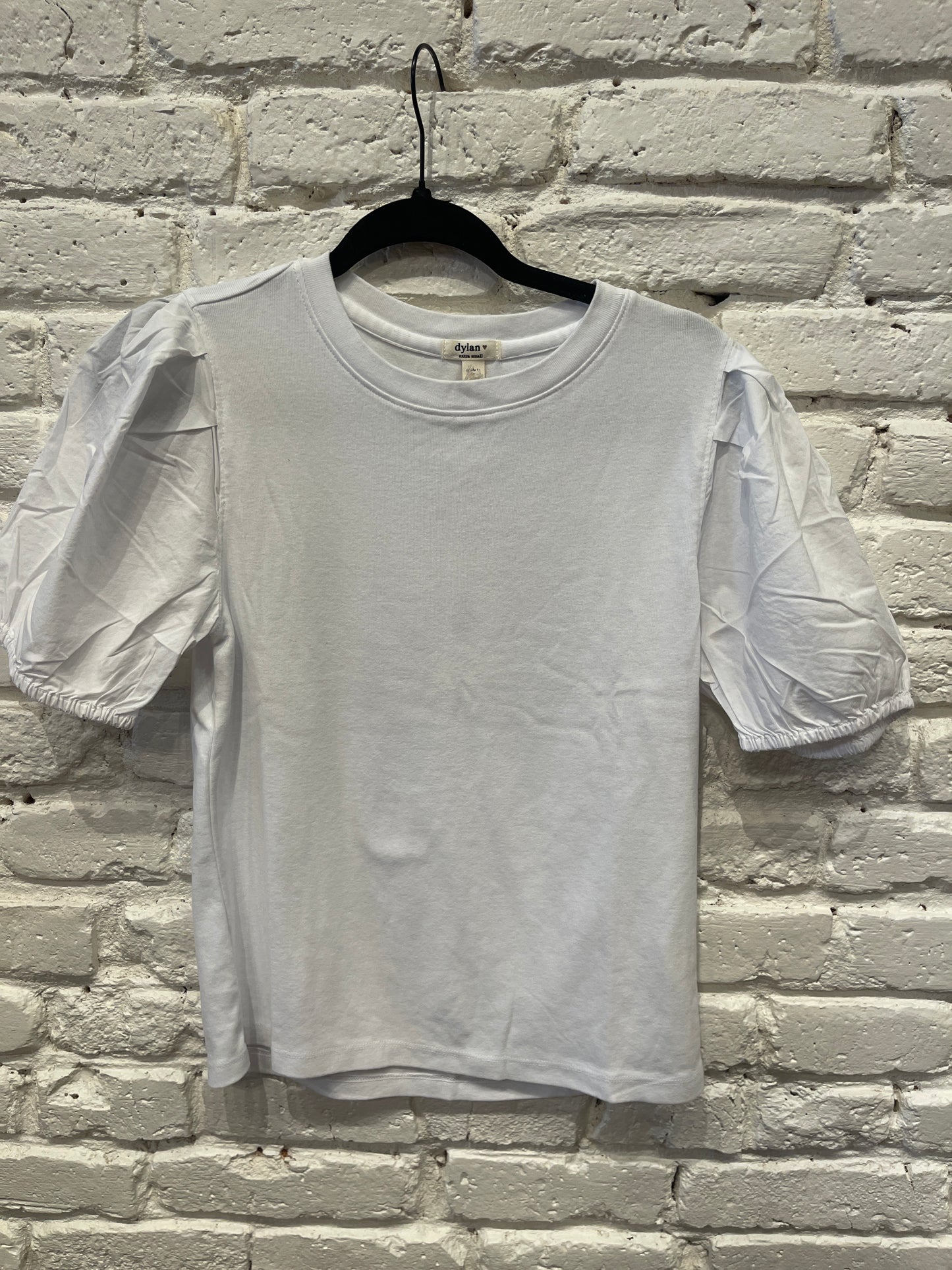 CATE JUDE RIB TOP VTG WHITE