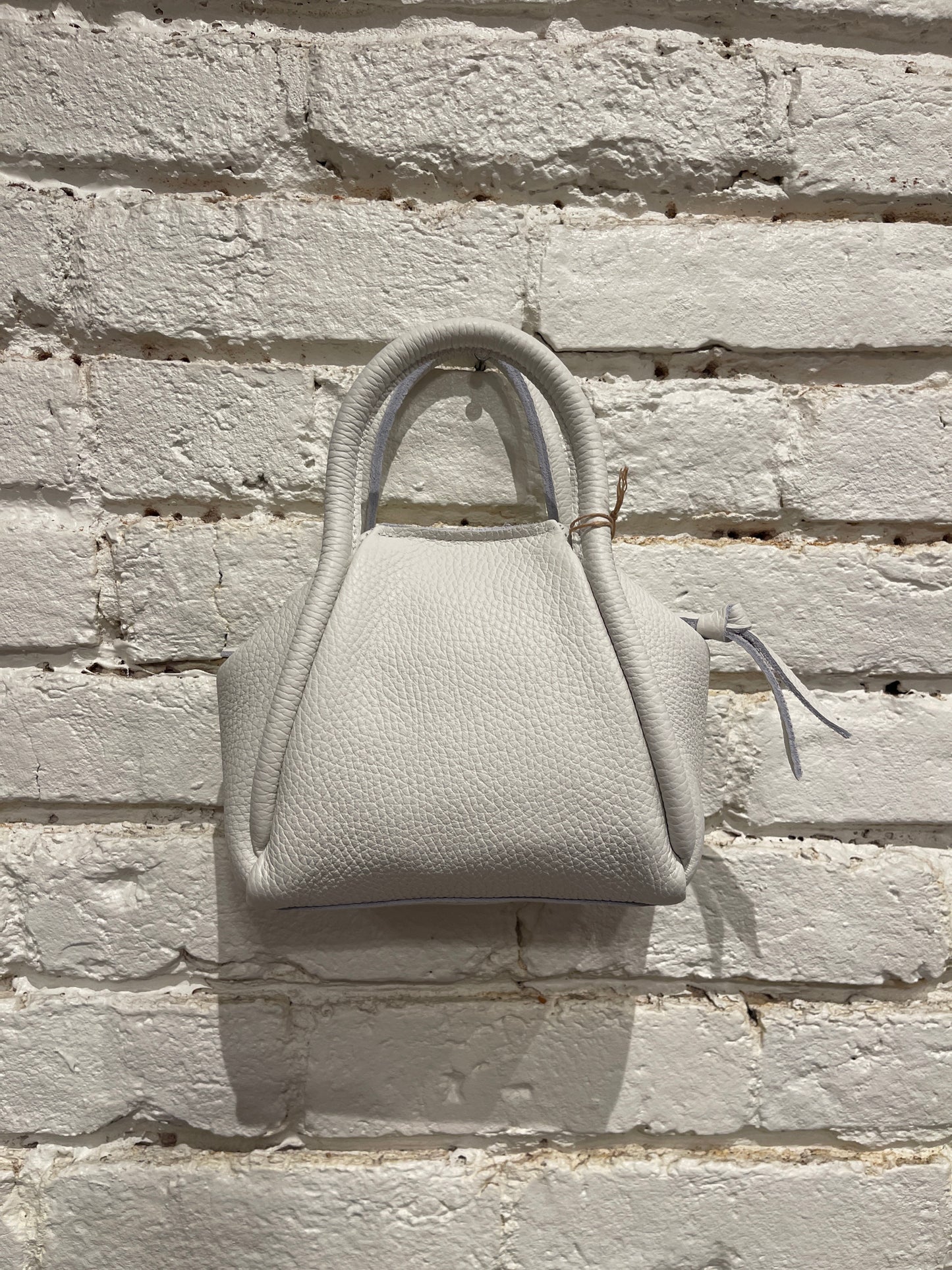 MINI TAYA WHITE COWHIDE