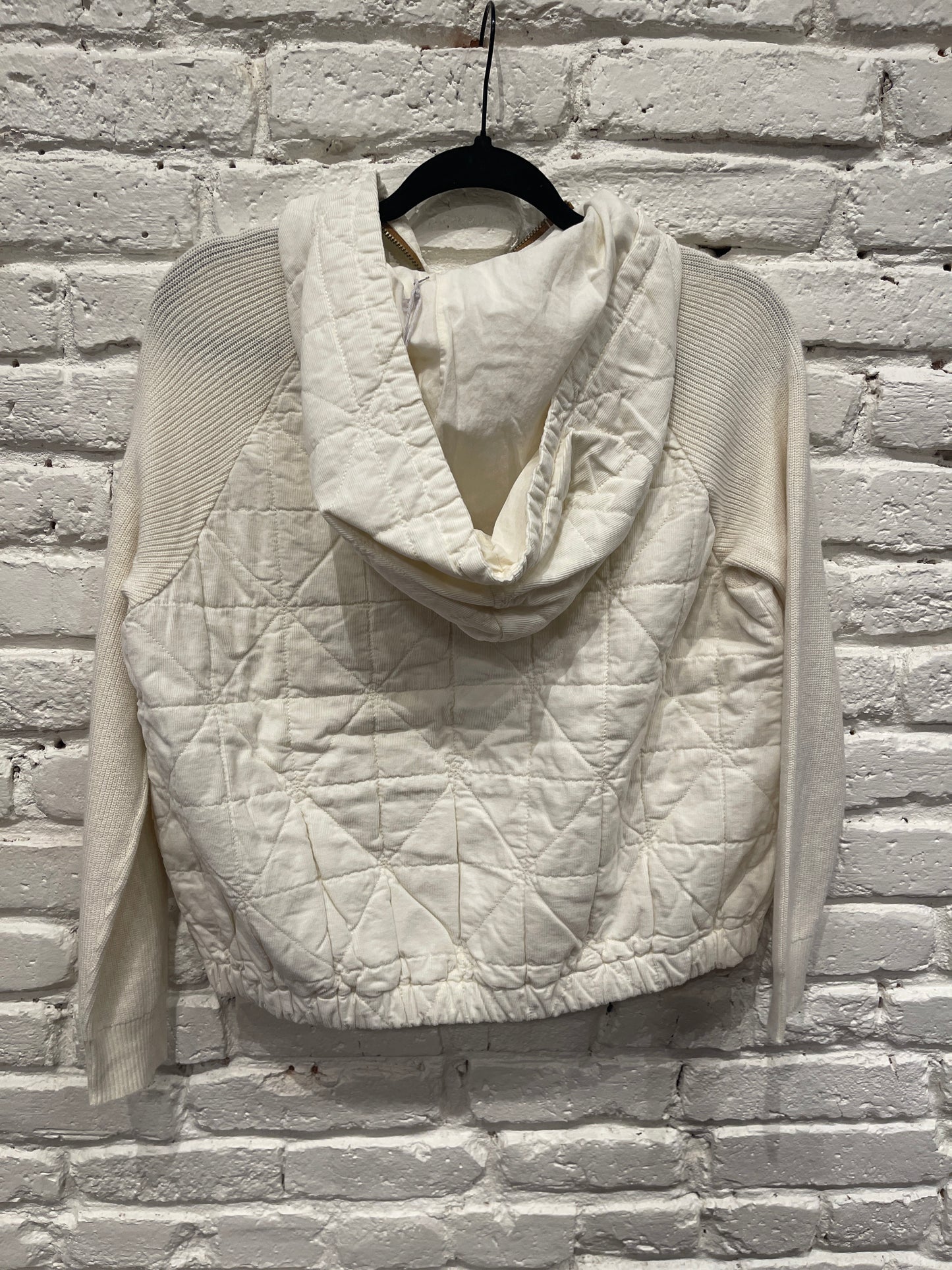 MIXED MEDIA SWEATER JET STREAM