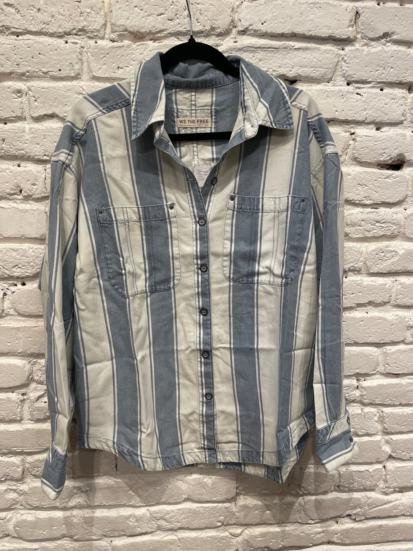 CROSSROADS STRIPED SHIRT / INDIGO COMBO