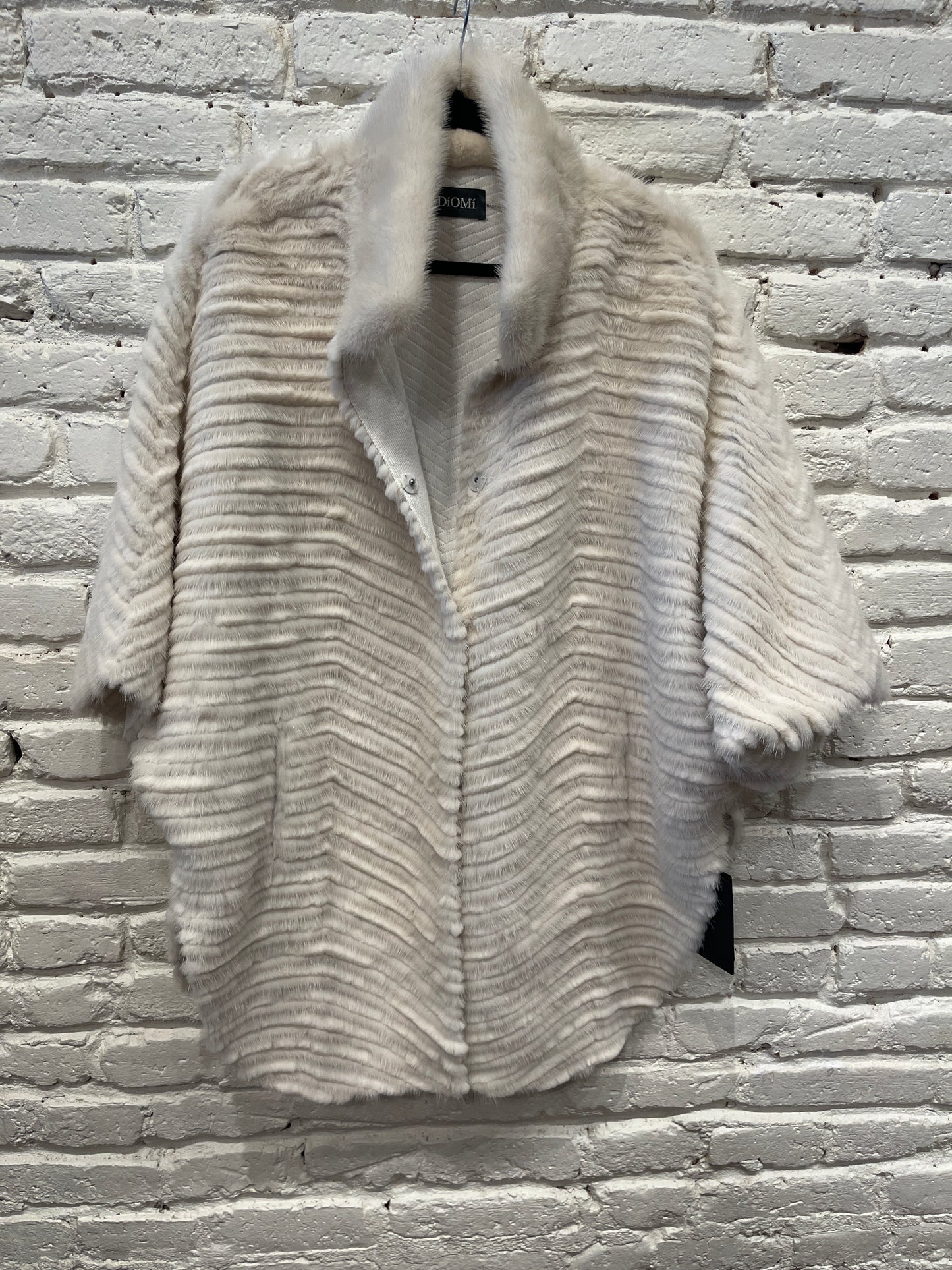 MINK HIP WAIST JACKET WHITE DMD5900