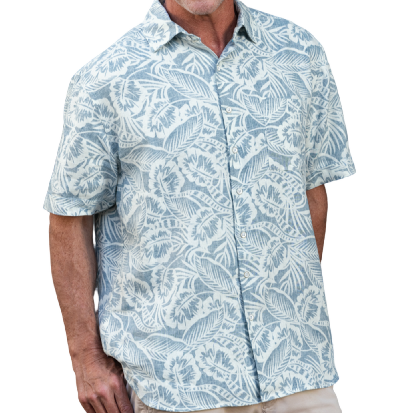 Cloud Linen Shirt (Aqua)