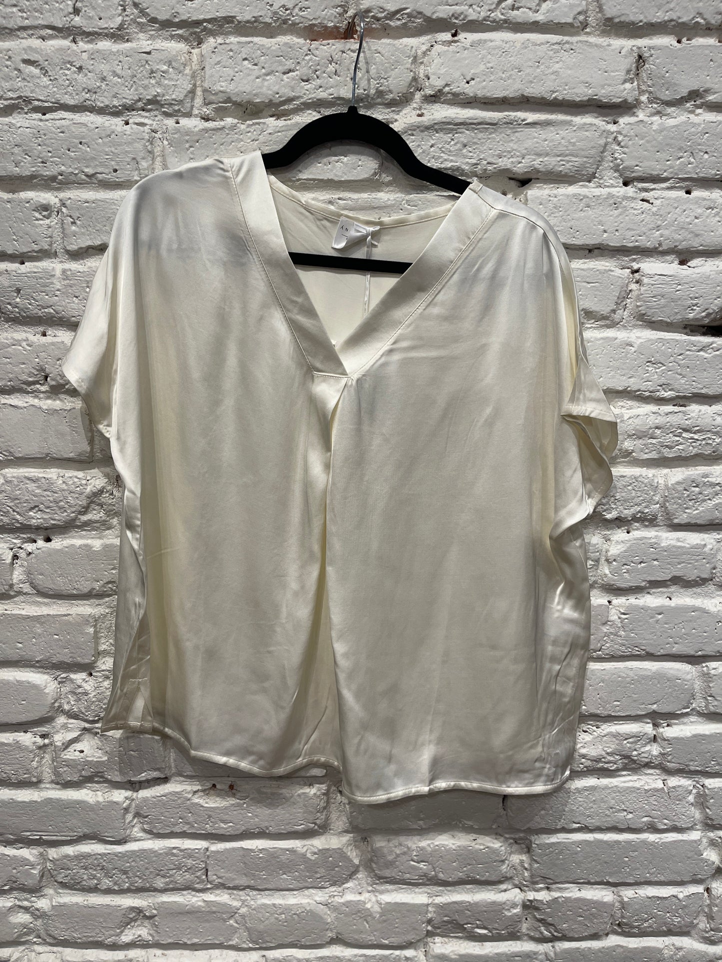 SHORT SLEEVE VNECK BEIGE P233