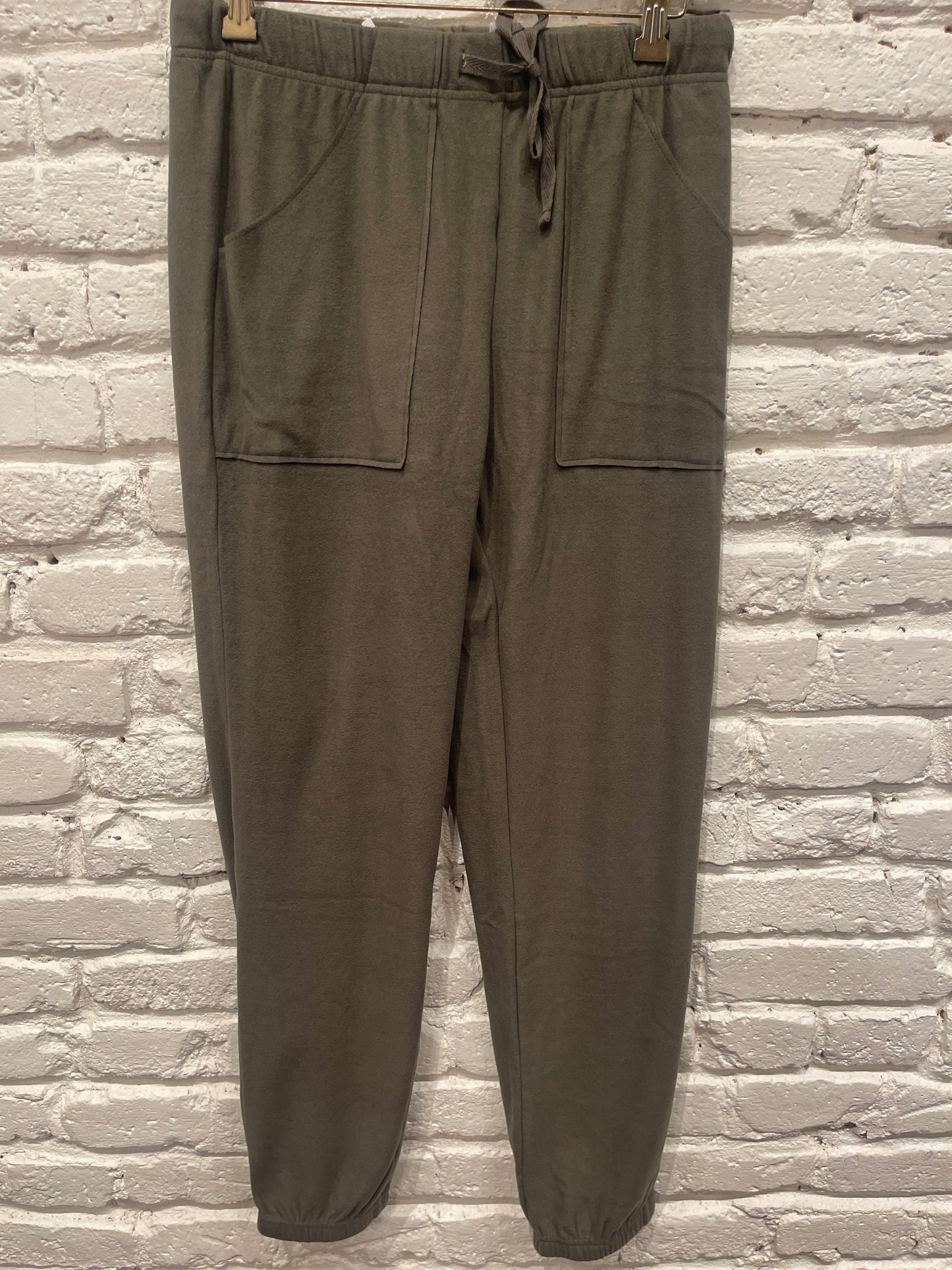 DOUBLE FACED FLEECE JOGGER OLIVE