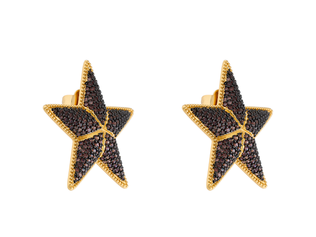 BIANKA KOSMOS STAR CHOCOLATE STUD