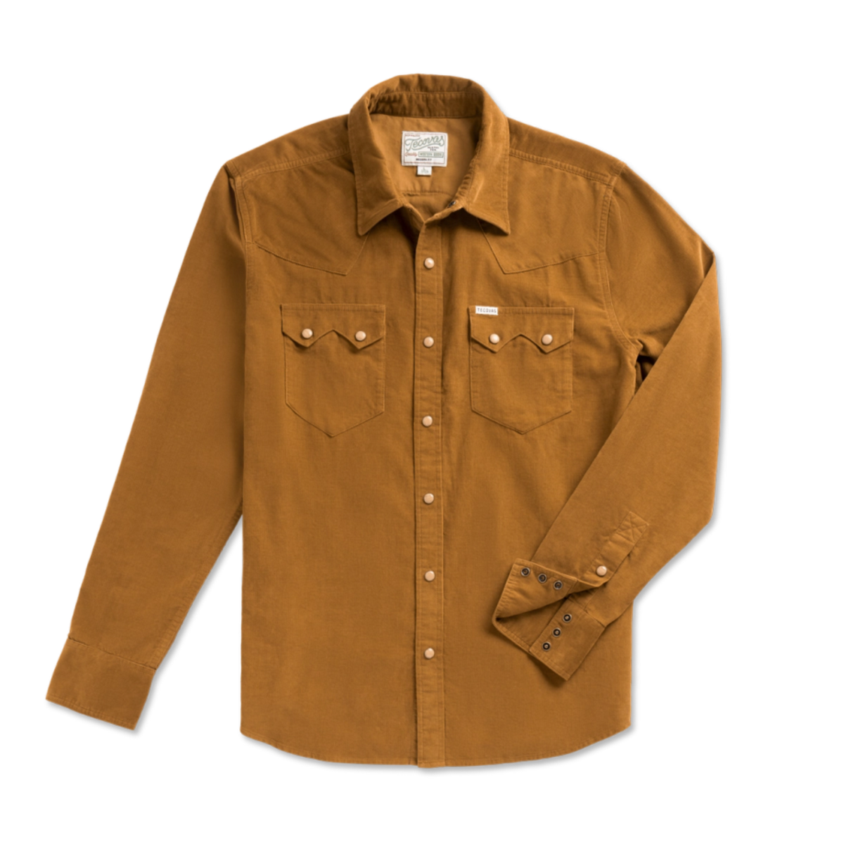 Tecovas Texas Weight Corduroy Pearl Snap (Bronze)