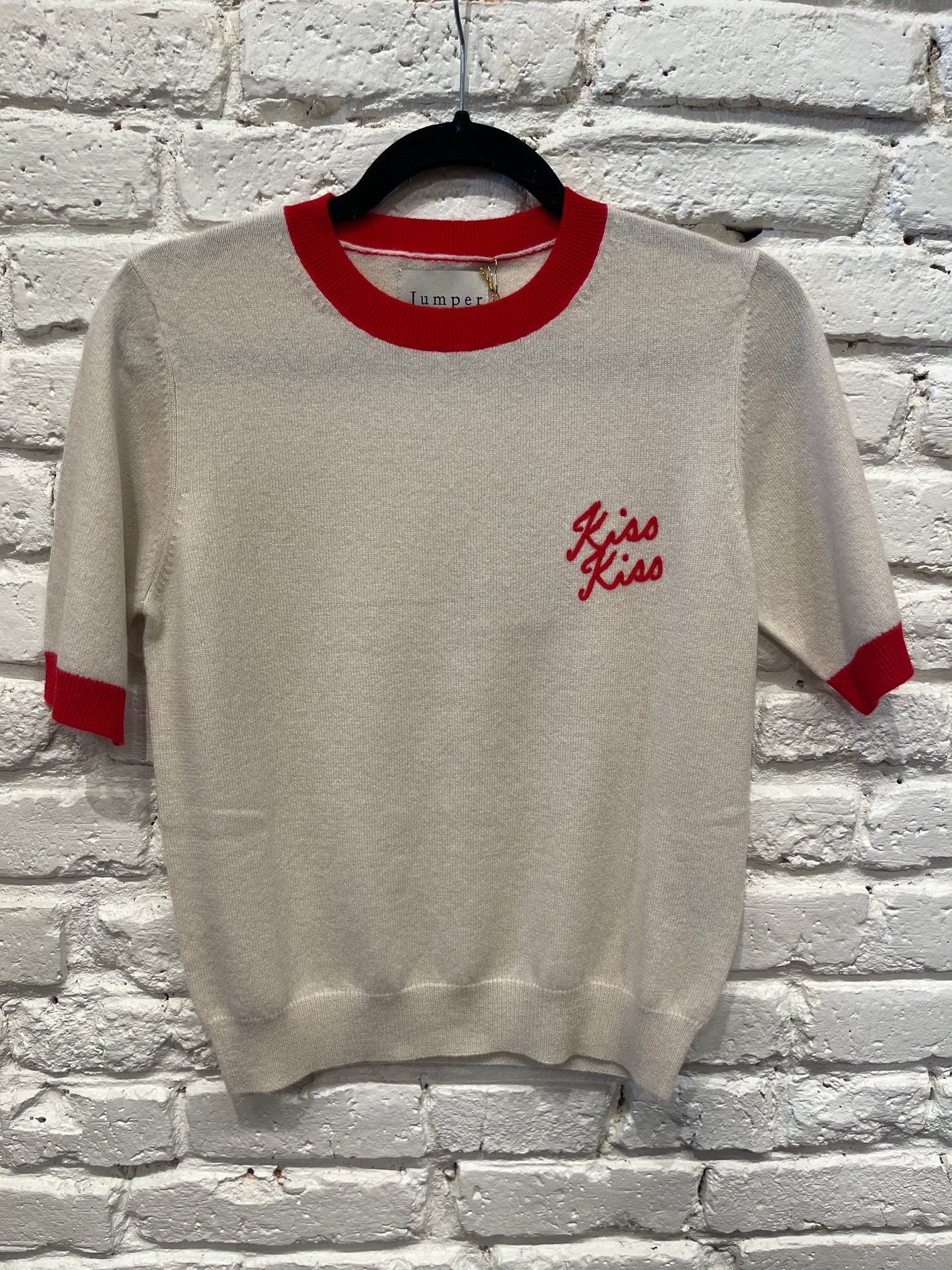 CASHMERE KISS KISS RINGER TEE JASMINE ROSE