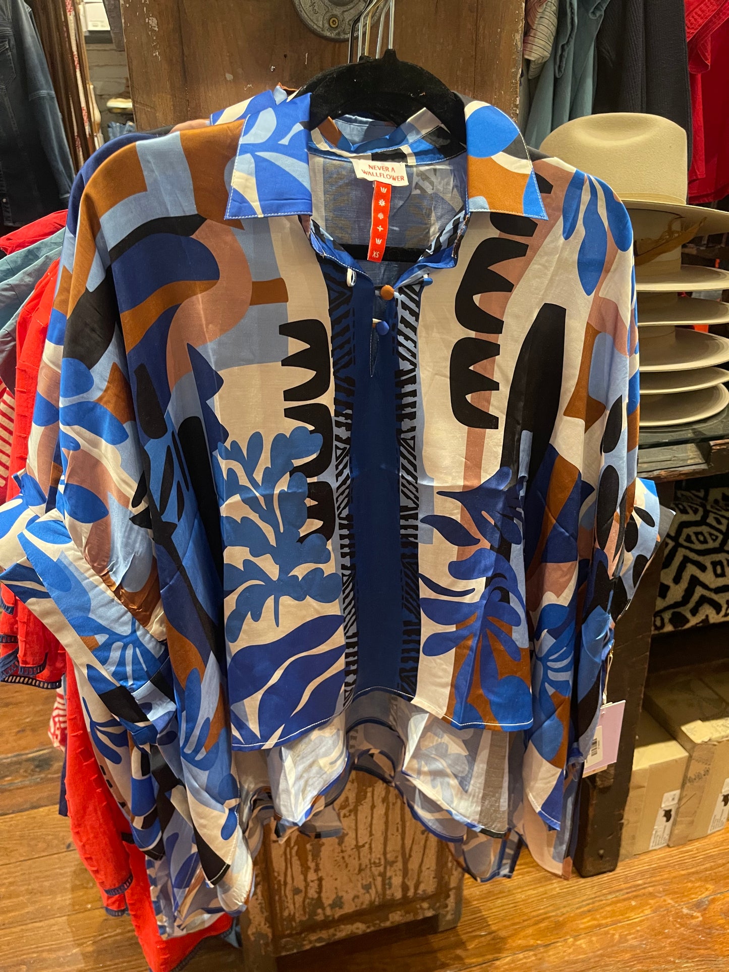 SHREVEPORT TOP SCARF PRINT