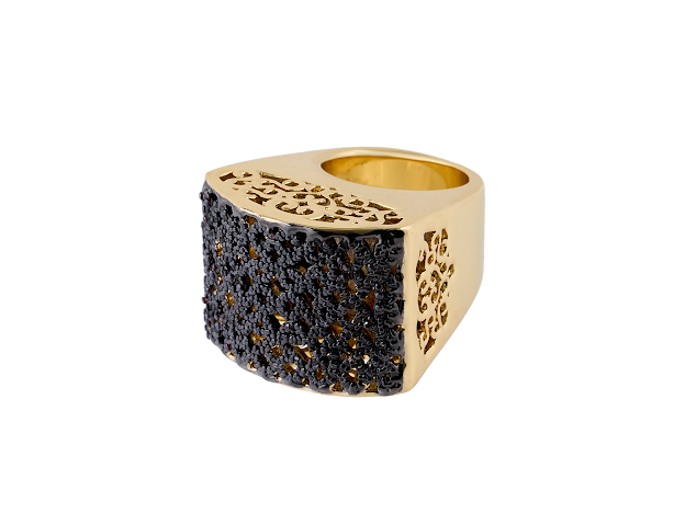 SUBLIME MISI PAVE CHOCOLATE RING