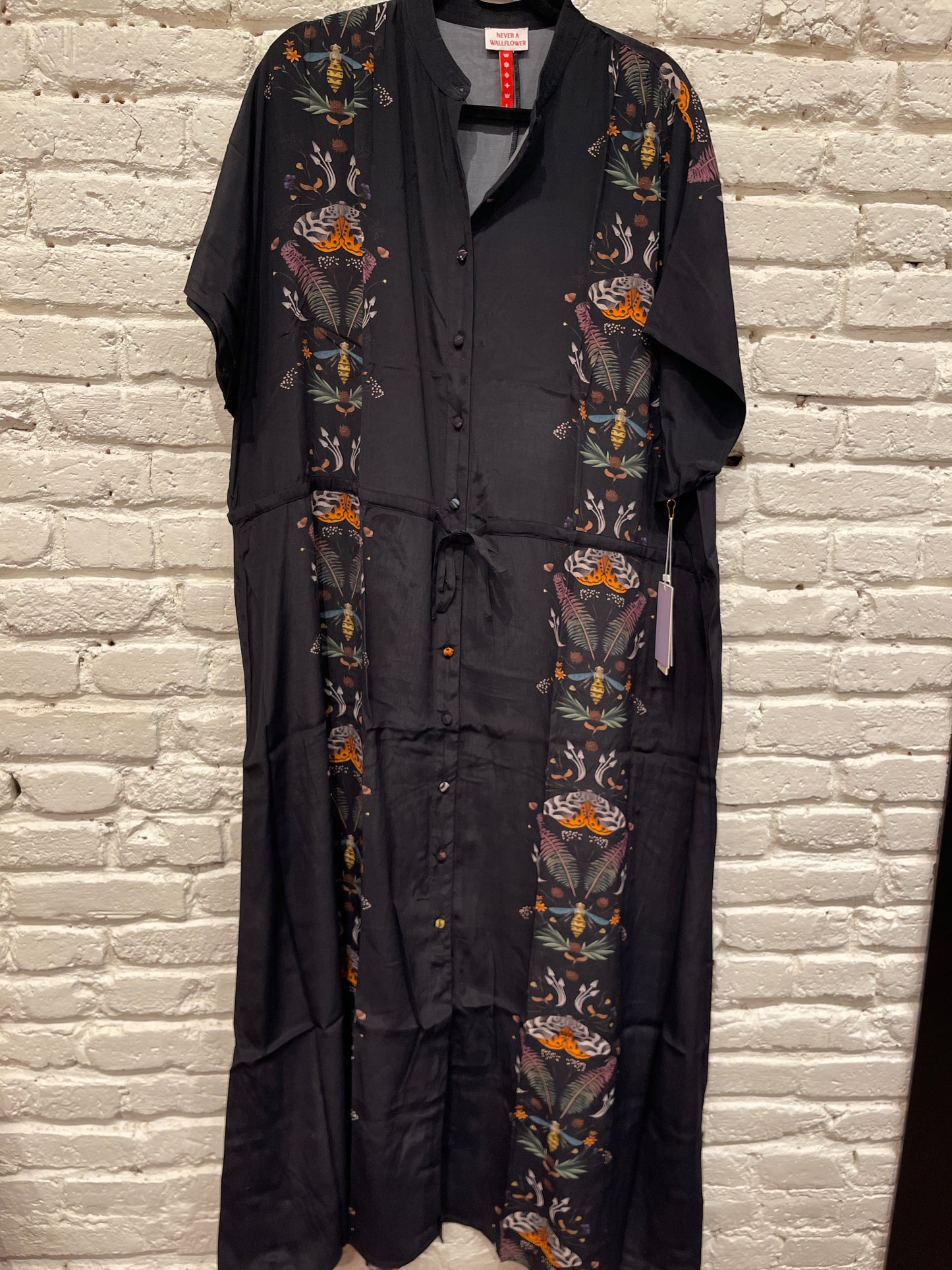 LONG SHIRT DRESS BLACK TS25