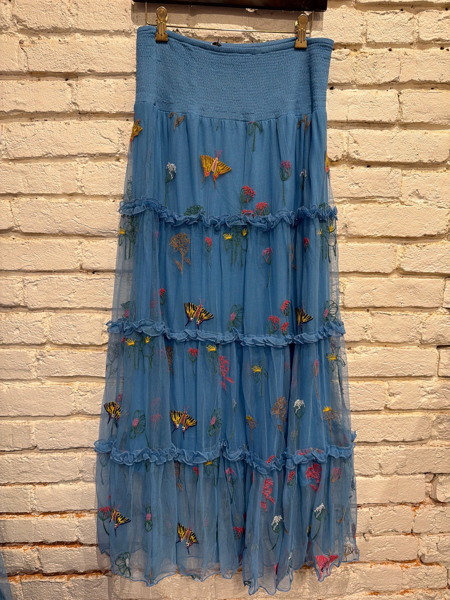 ENEVOLA SKIRT BLUE