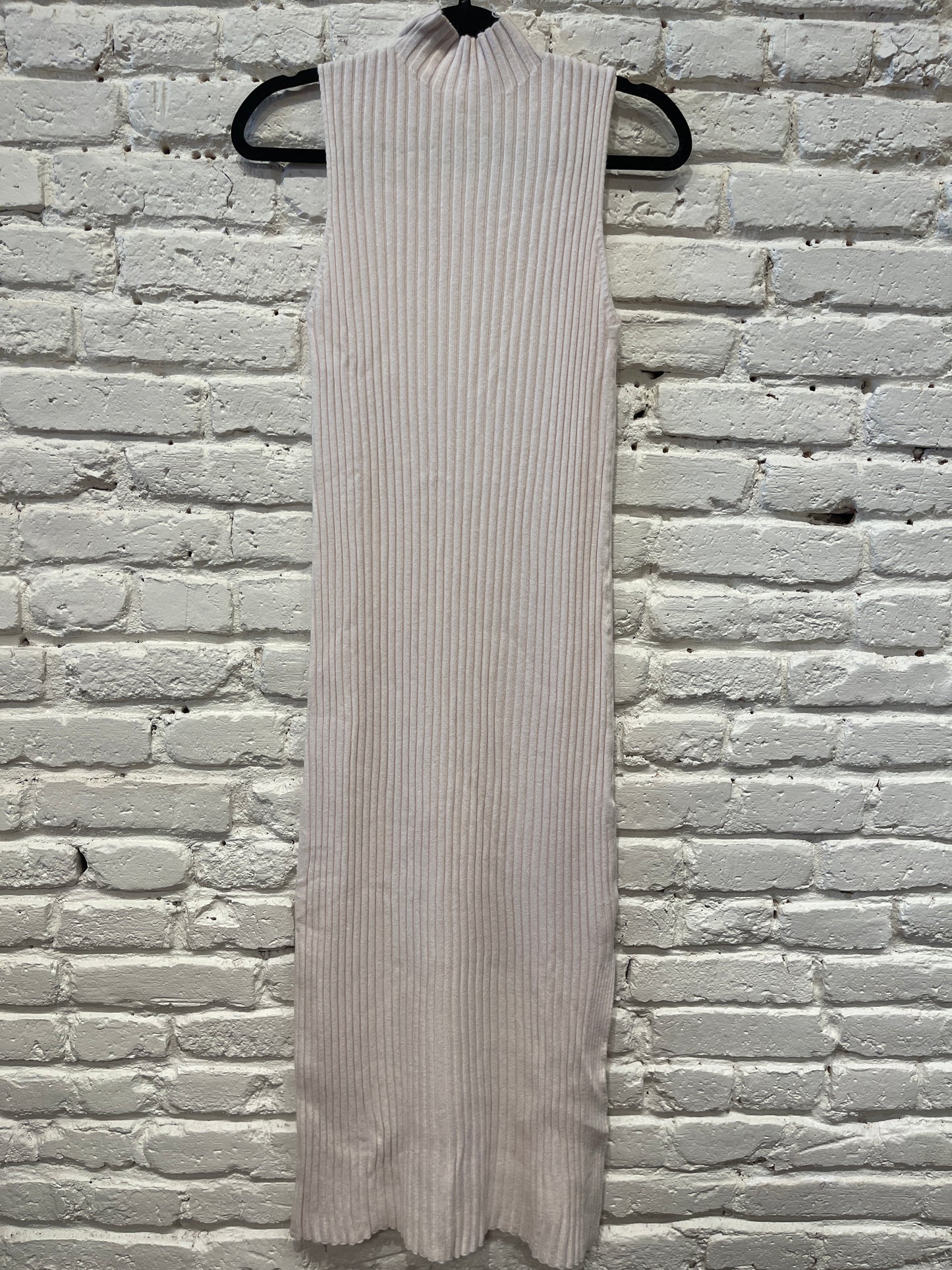 KNIT MOCK NECK DRESS IVORY