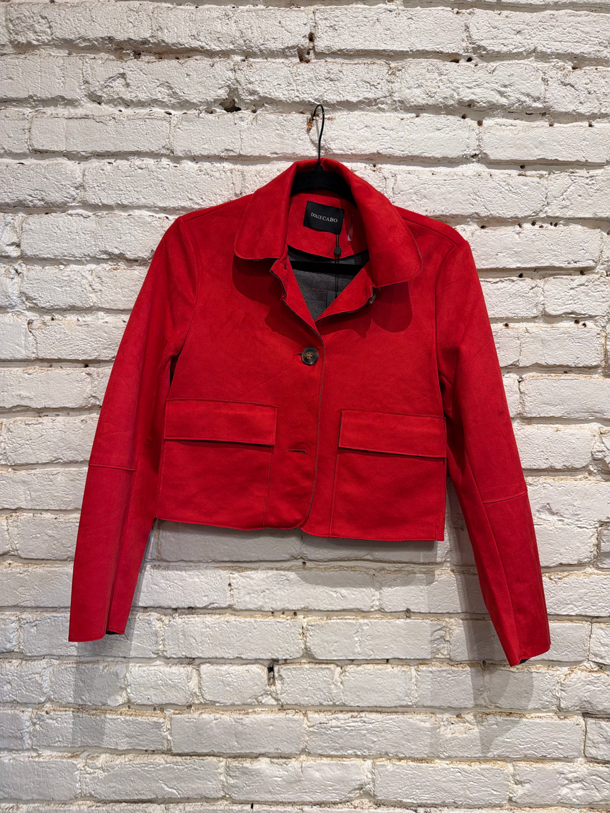 RED SUEDE BLAZER 430