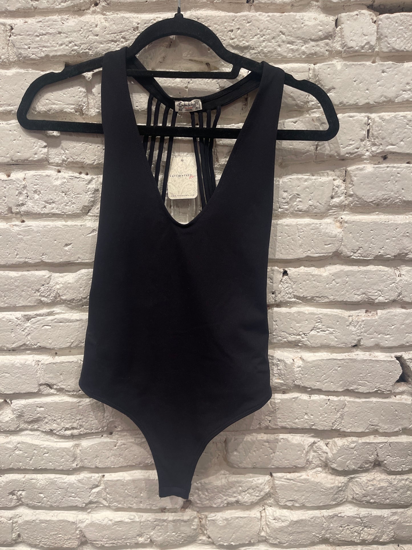 SYDNEY HALTER BODYSUIT BLACK
