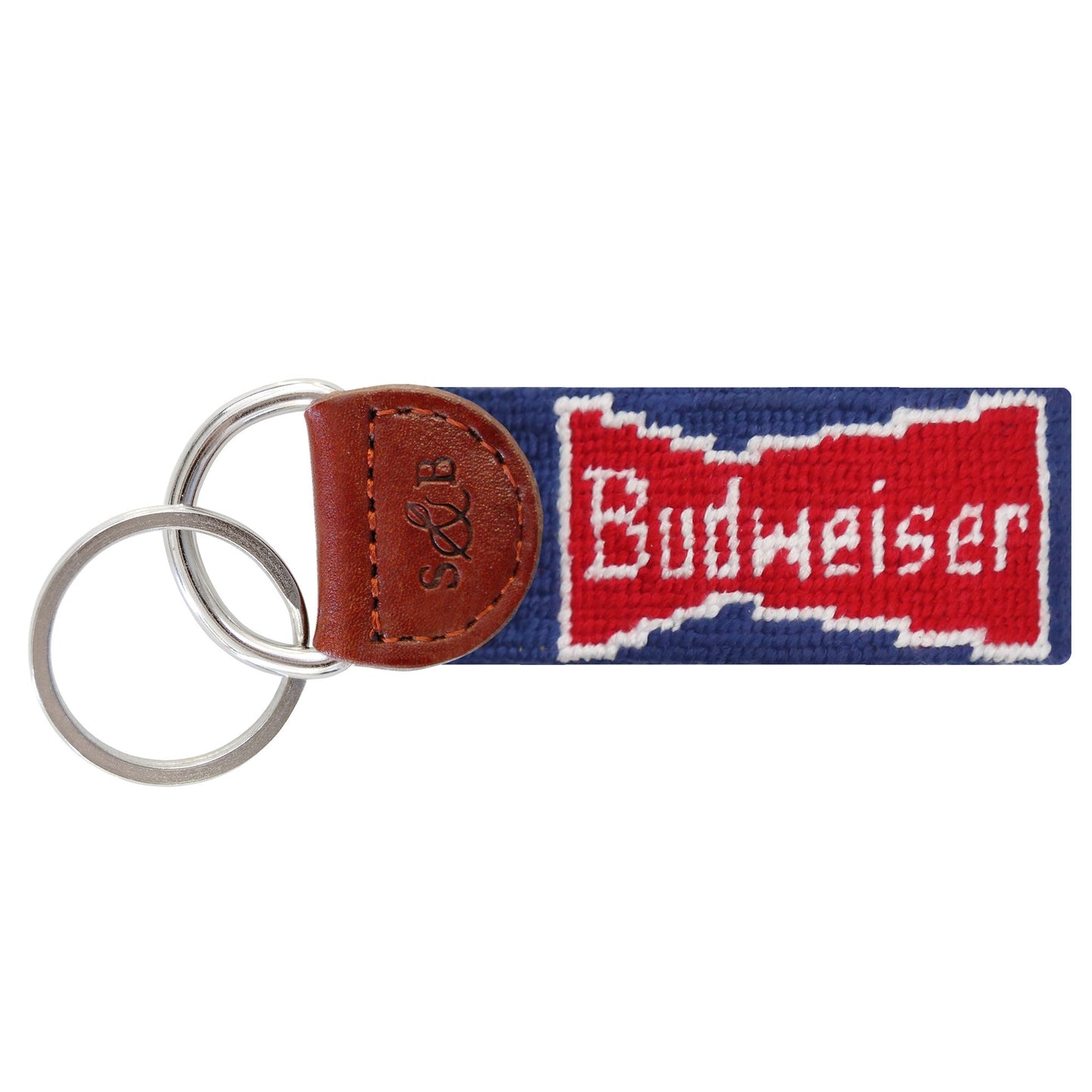 Budweiser Vintage Bowite Key Fob (Classic Navy)