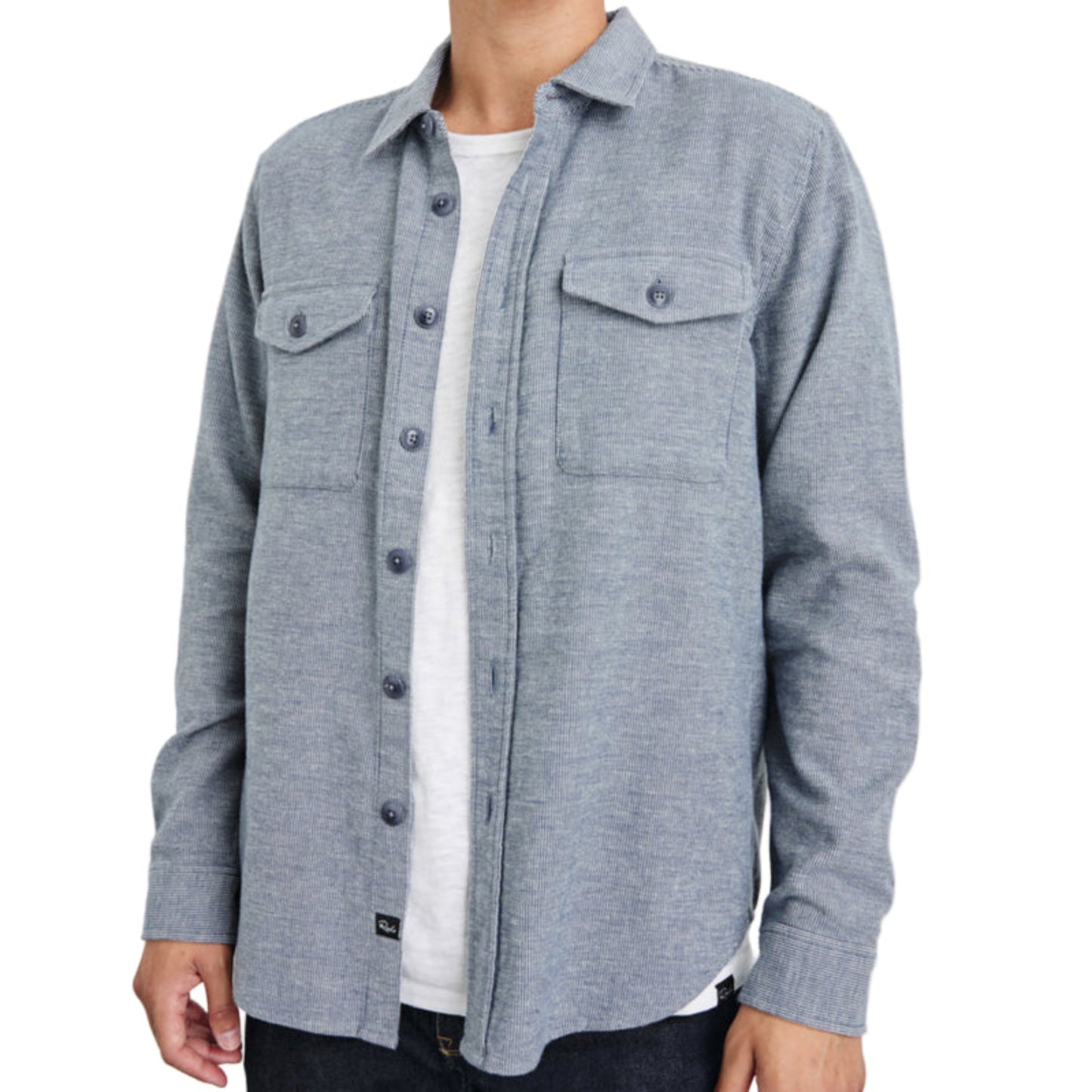 Burr Shirt Jacket (Denim White)