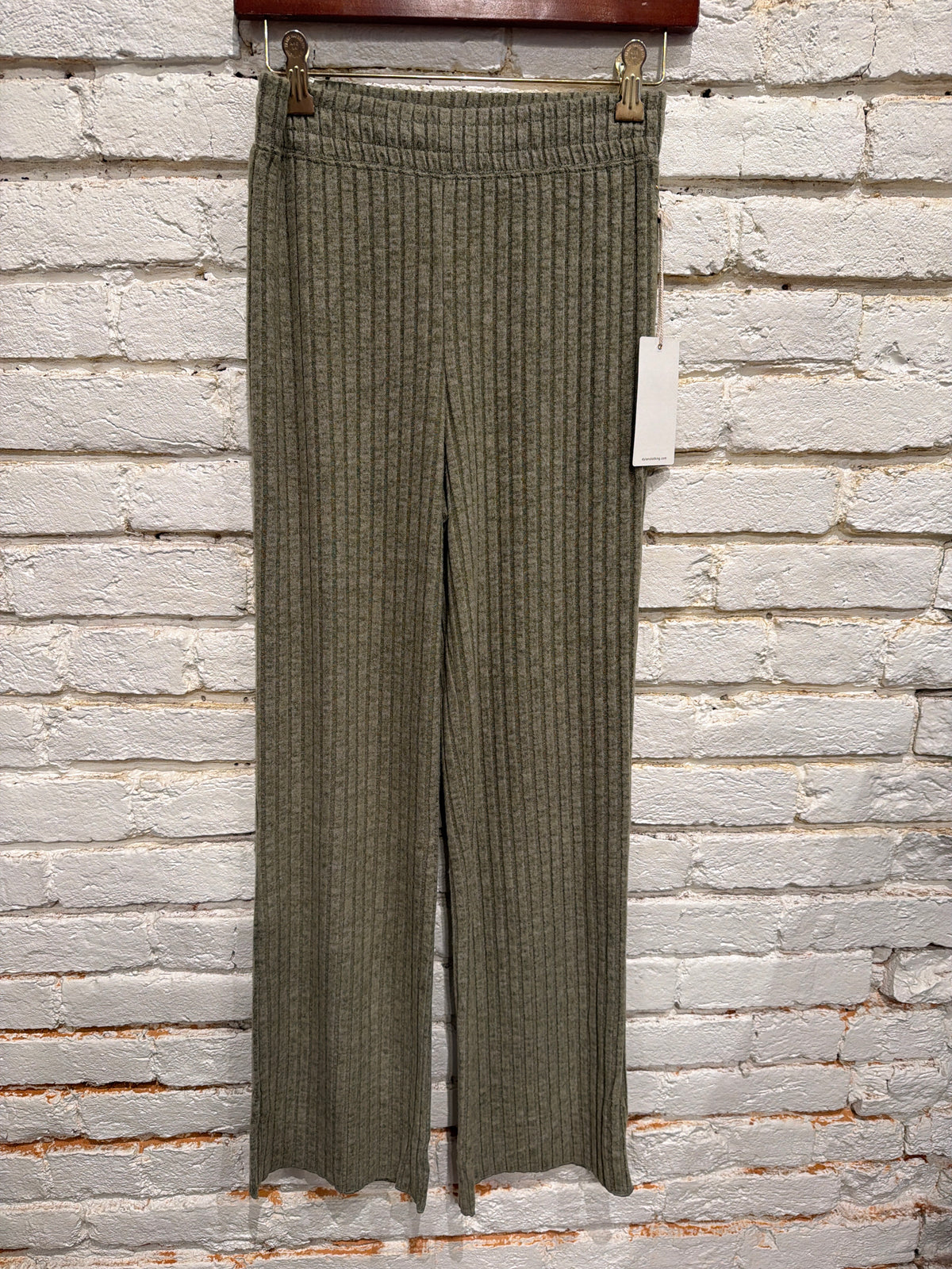 EMMA RIB PANT OLIVE