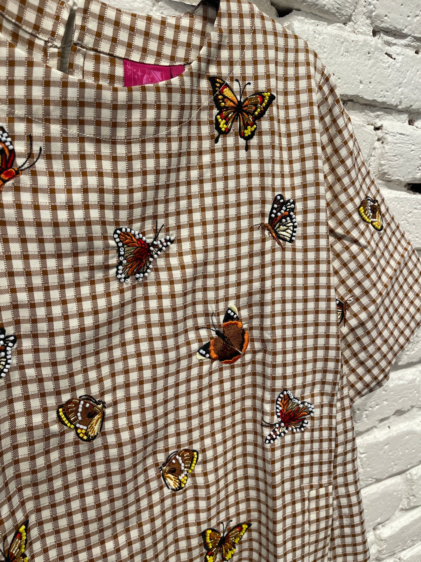 PLAID BUTTERFLY DRESS