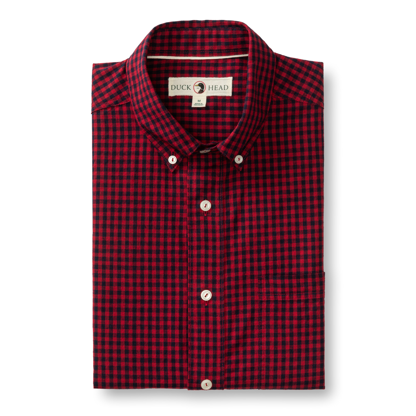 Cotton Slub Sport Shirt - Kimball Plaid (Rio Red)