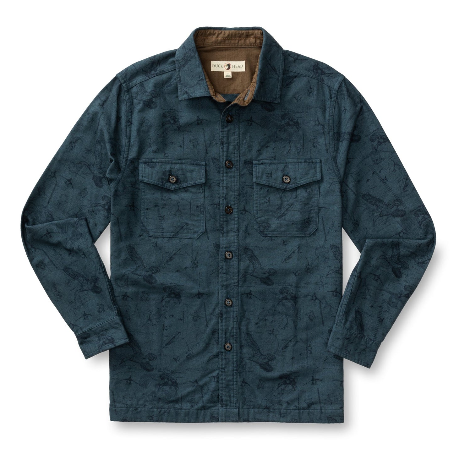 Slater Moleskin Overshirt (Graphite Blue)