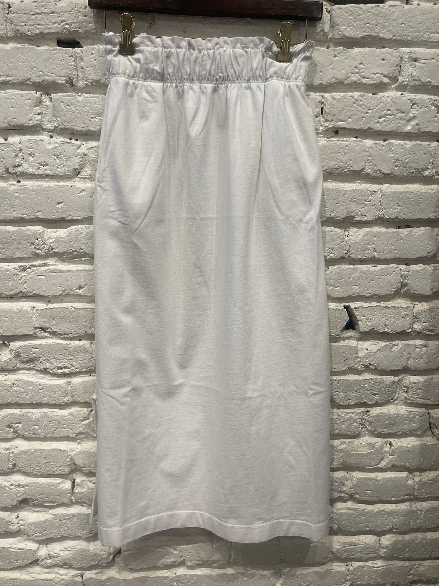 MANNY WHITE SLIT MIDI SKIT