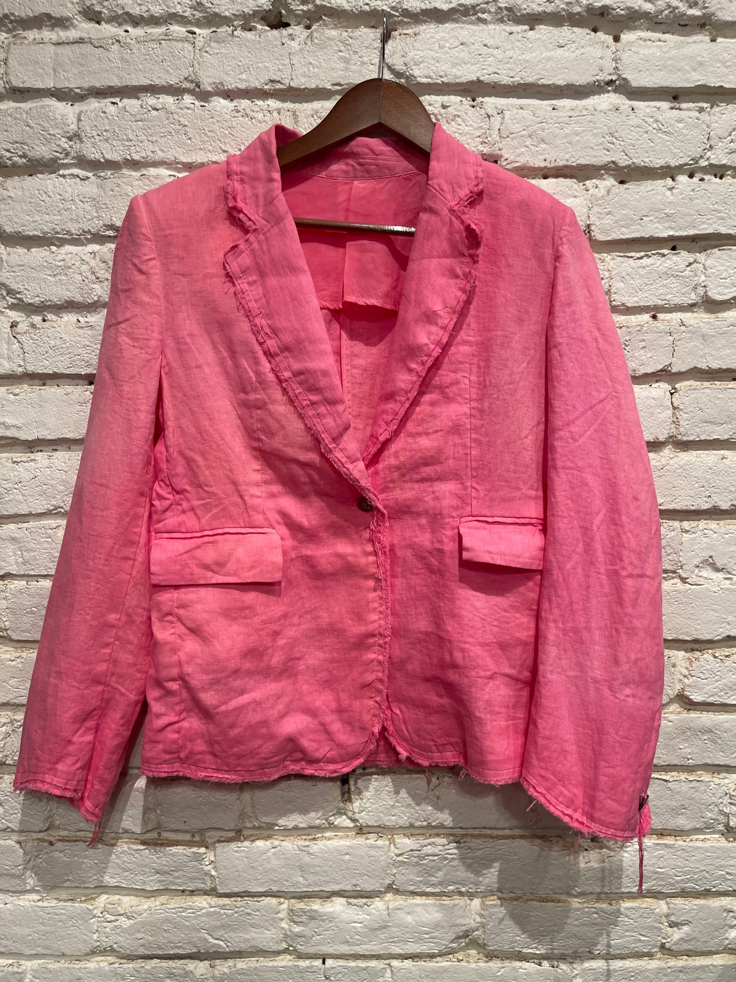 AUDREY DYED LINEN CORAL/PINK