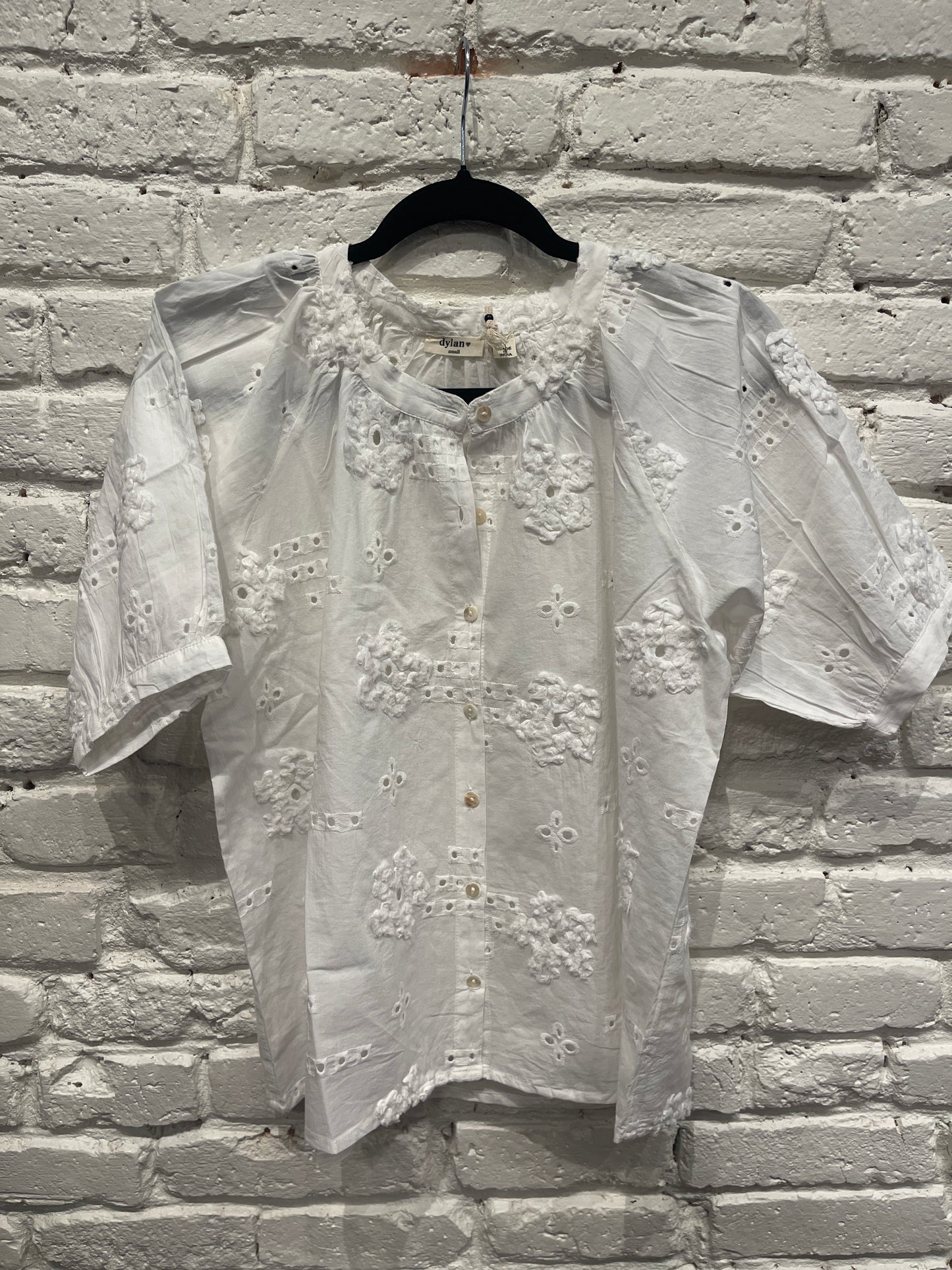 SHAY BUTTON BLOUSE WHITE