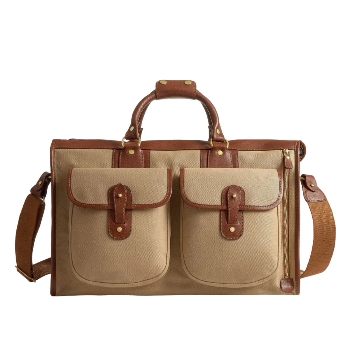 Express No. 2 (Khaki Twill/Vintage Chestnut Leather)