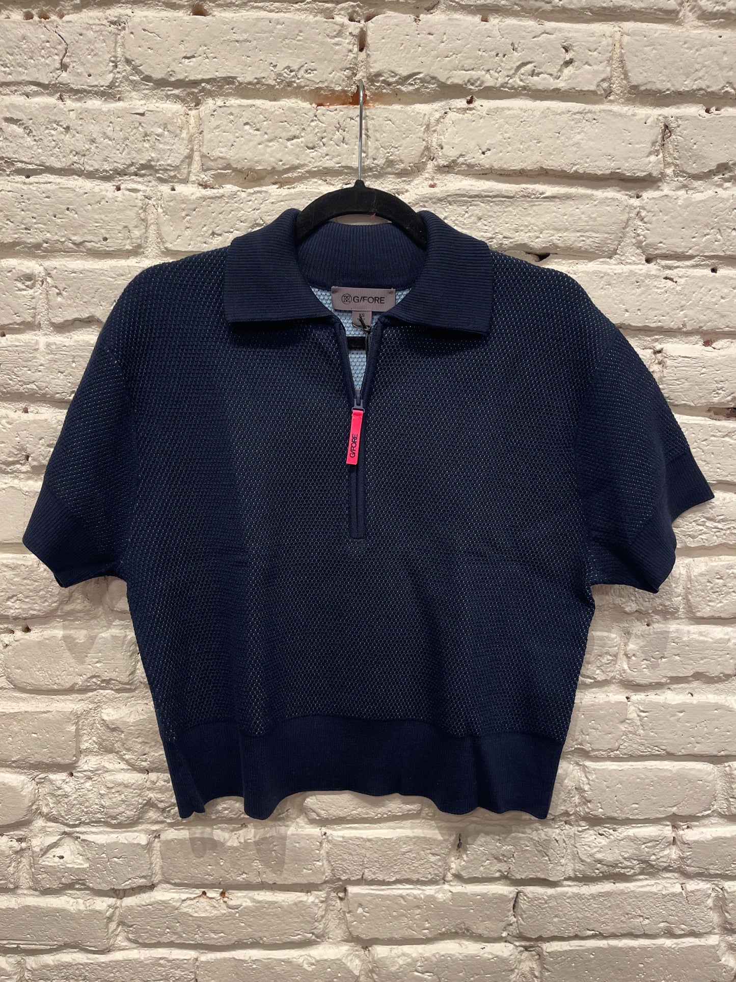 QUARTER ZIP S/S SWEATER POLO TWILIGHT