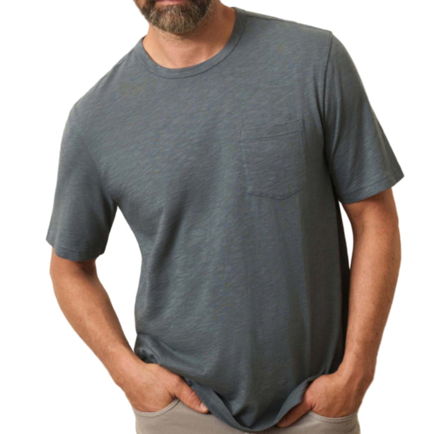 Sunwashed Regenerative Pocket Tee (Rough Waters)