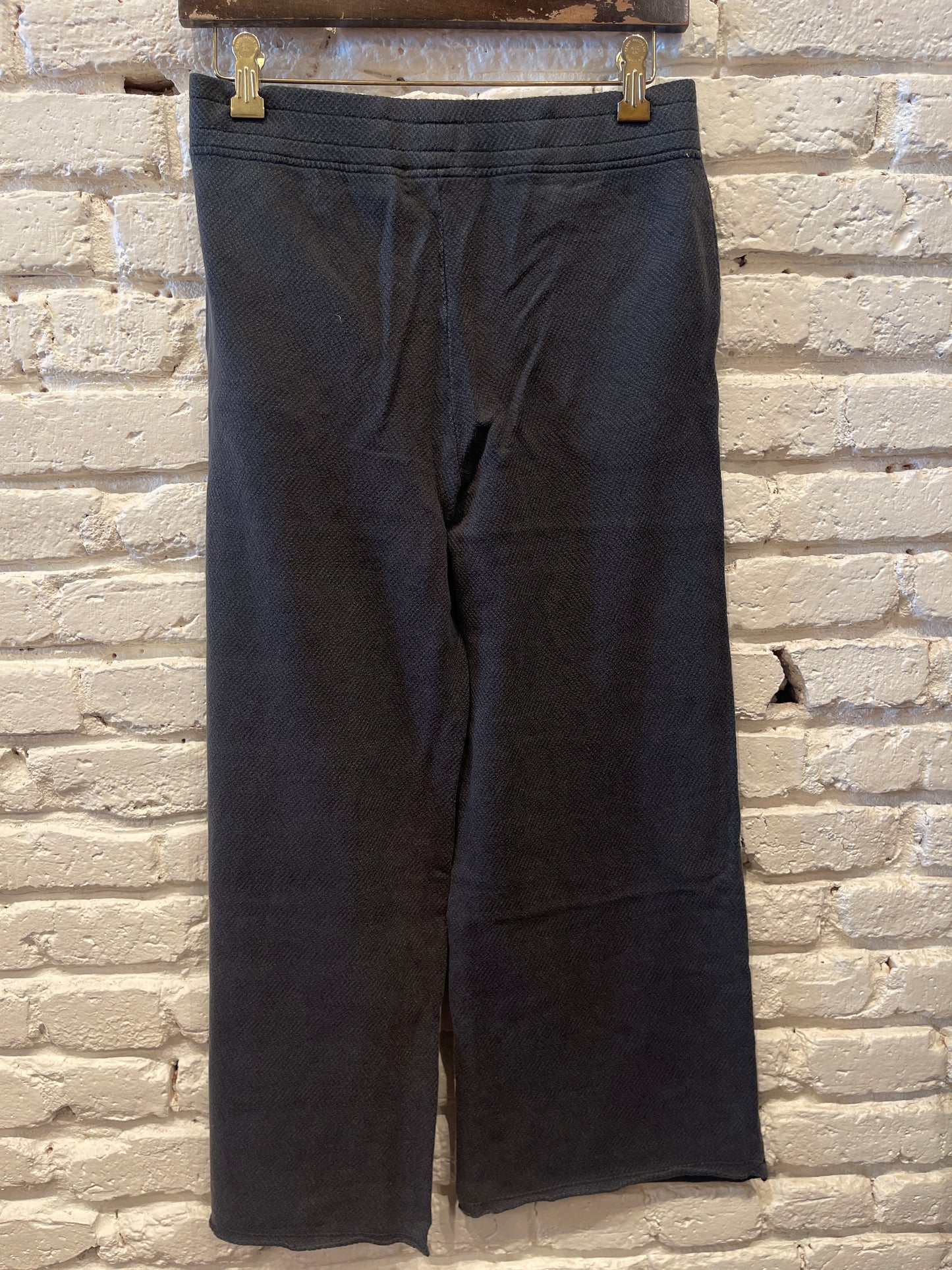 FLARED CROP PANTS WASHED EBONY