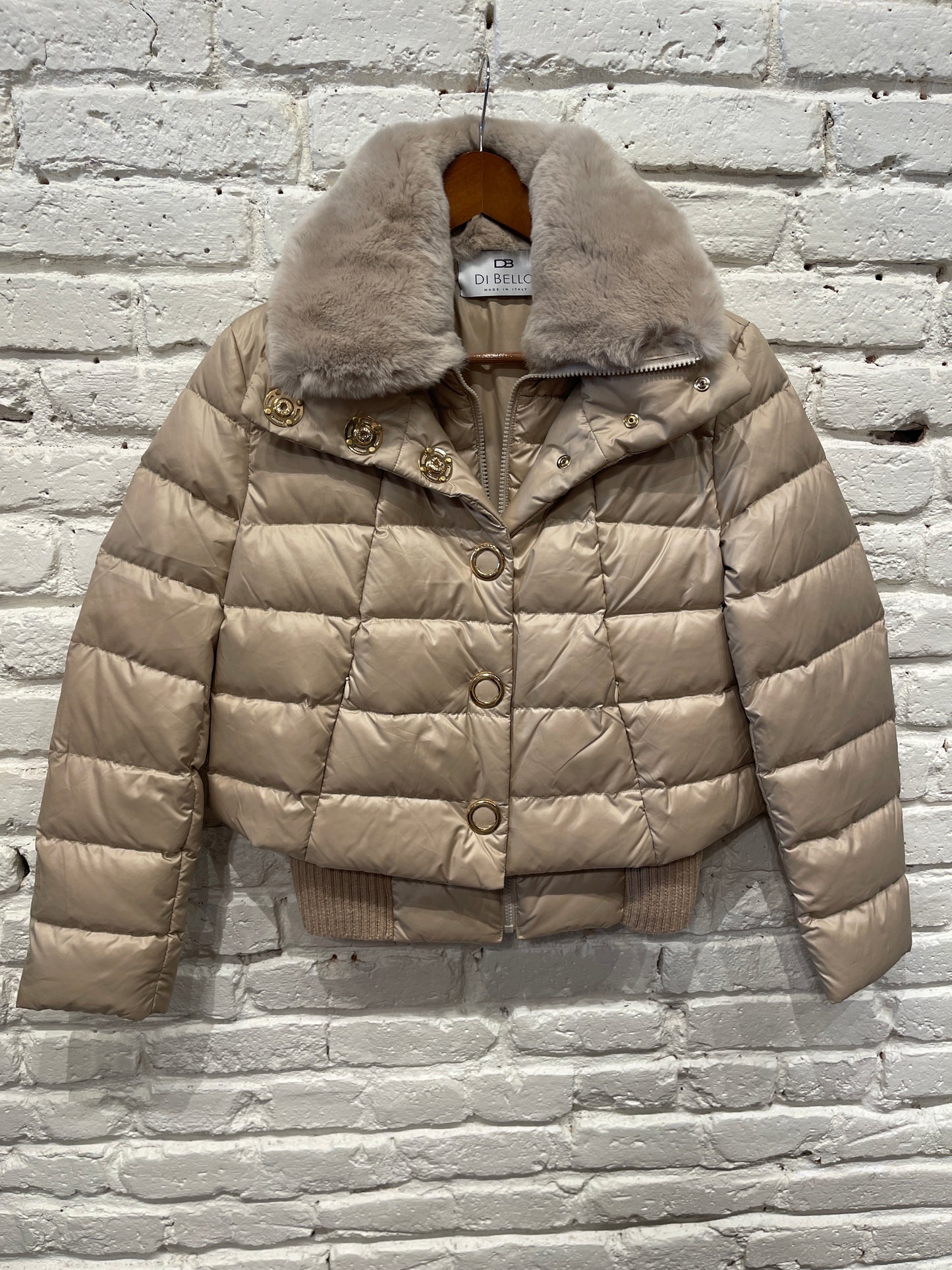 41202 GOOSE DOWN AND REX JACKET TOUPE