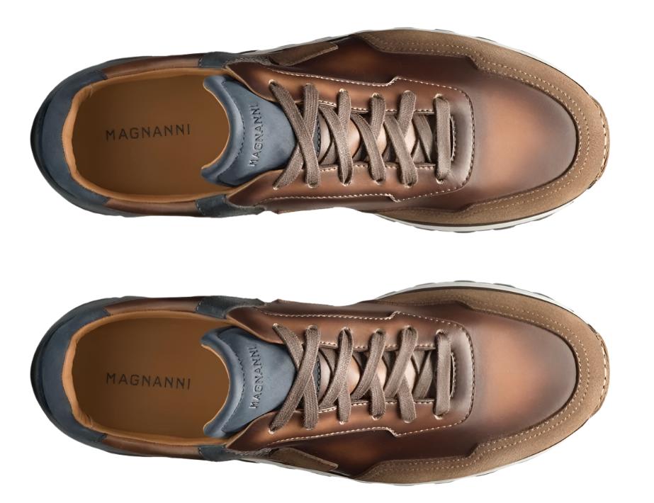 Aero Sneaker (Navy/Brown)