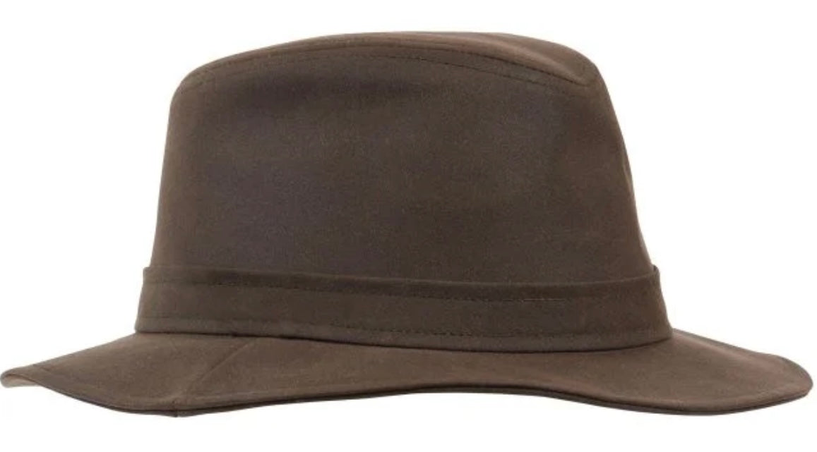 Barbour Vintage Wax Bushman Hat (Olive)